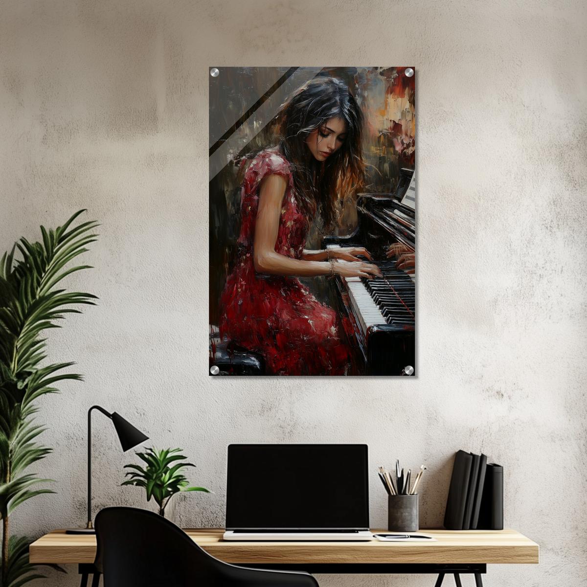 Serenade in Red | Acrylic Glass-MystBit Store