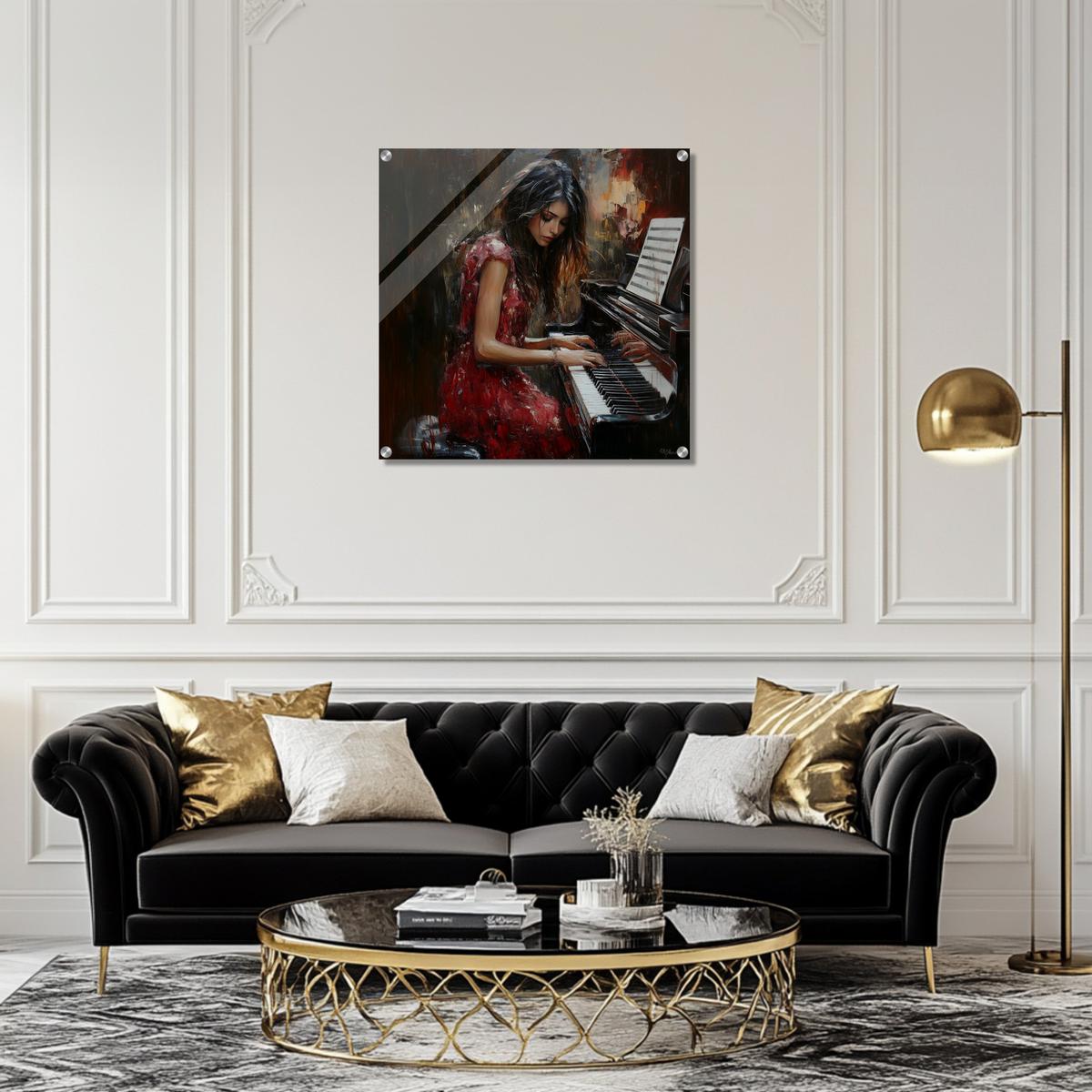 Serenade in Red | Acrylic Glass-MystBit Store