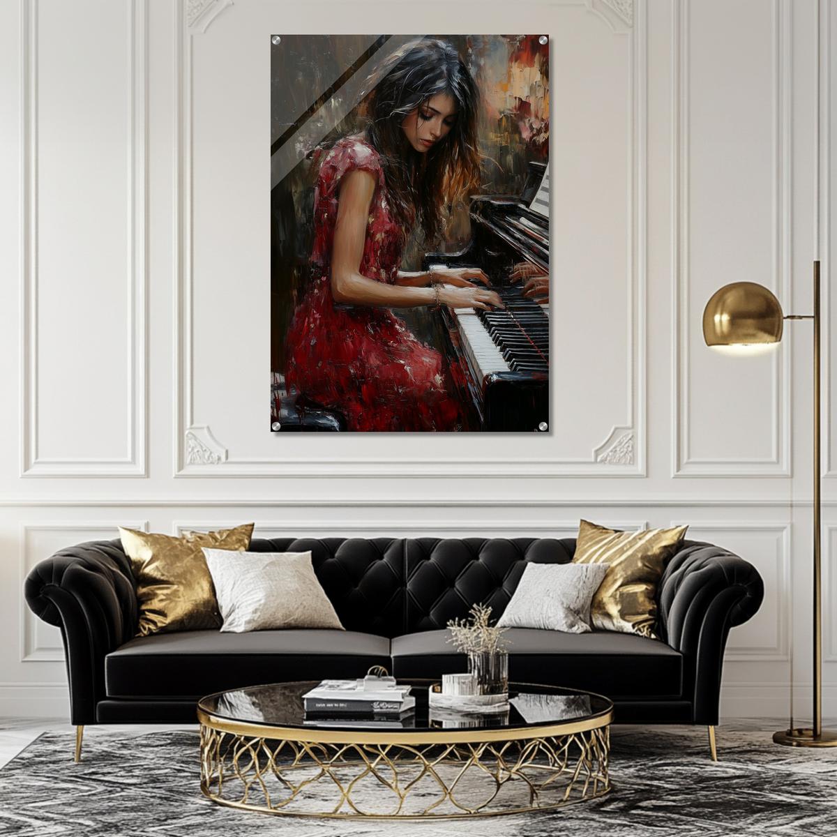 Serenade in Red | Acrylic Glass-MystBit Store