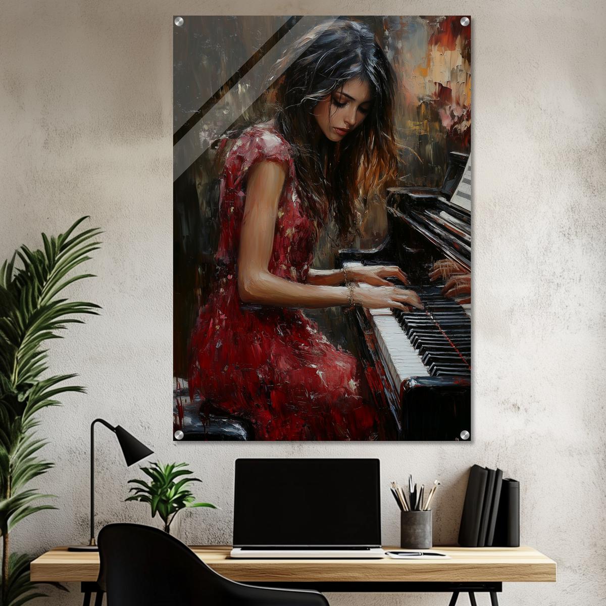 Serenade in Red | Acrylic Glass-MystBit Store