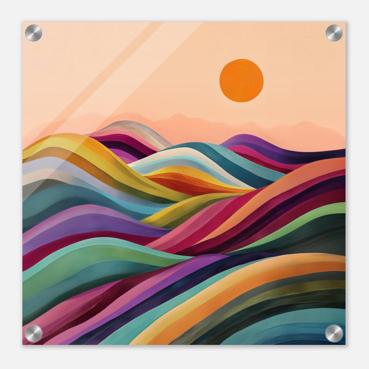 Valleys in Bloom | Acrylic Glass-MystBit Store