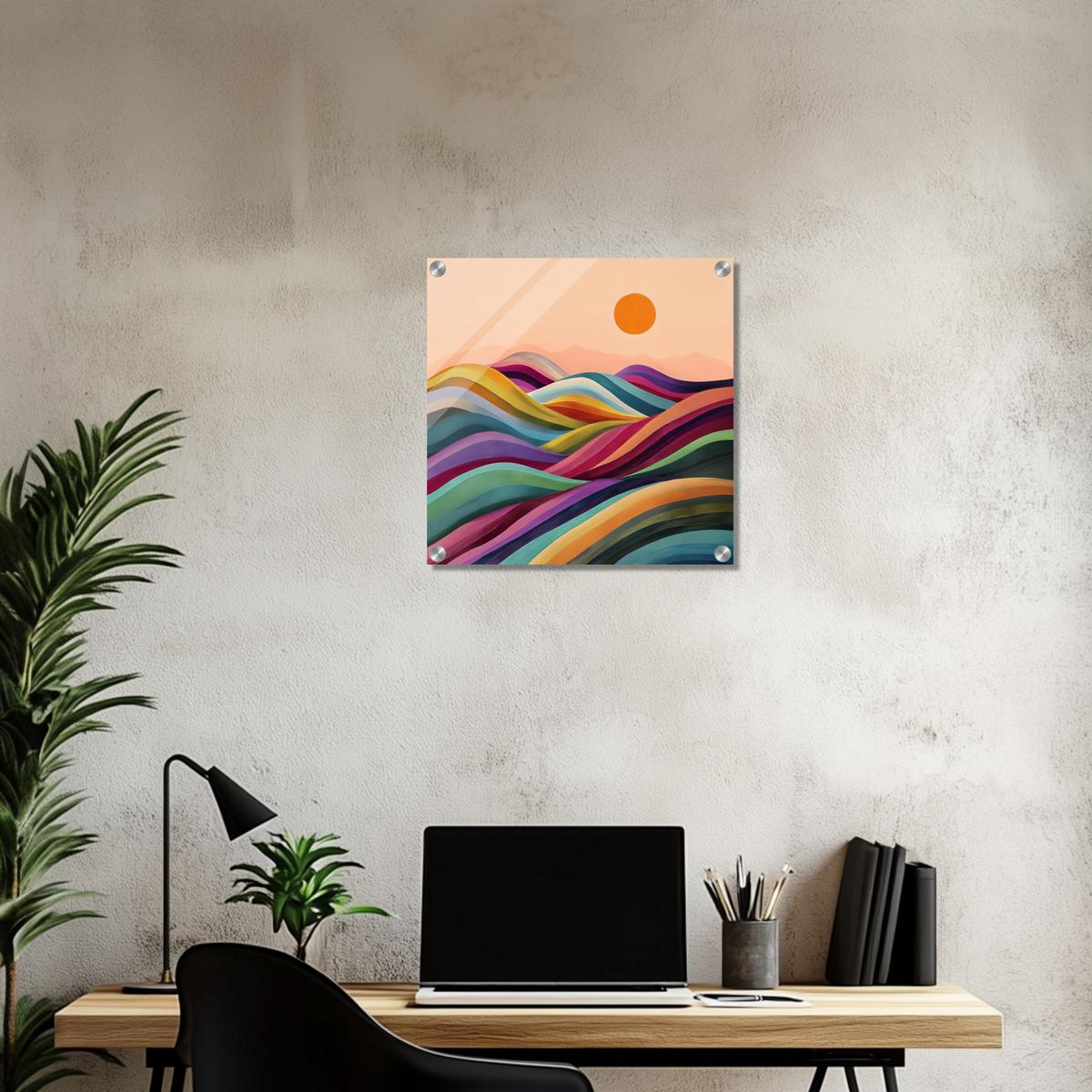 Valleys in Bloom | Acrylic Glass-MystBit Store