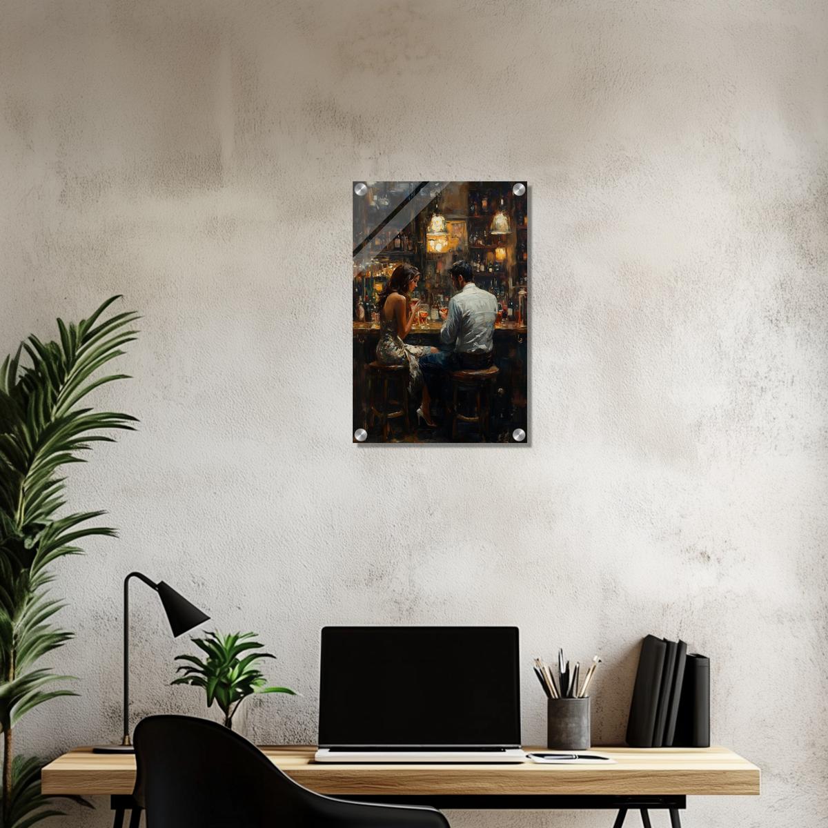 Whispers Over Wine | Acrylic Glass-MystBit Store