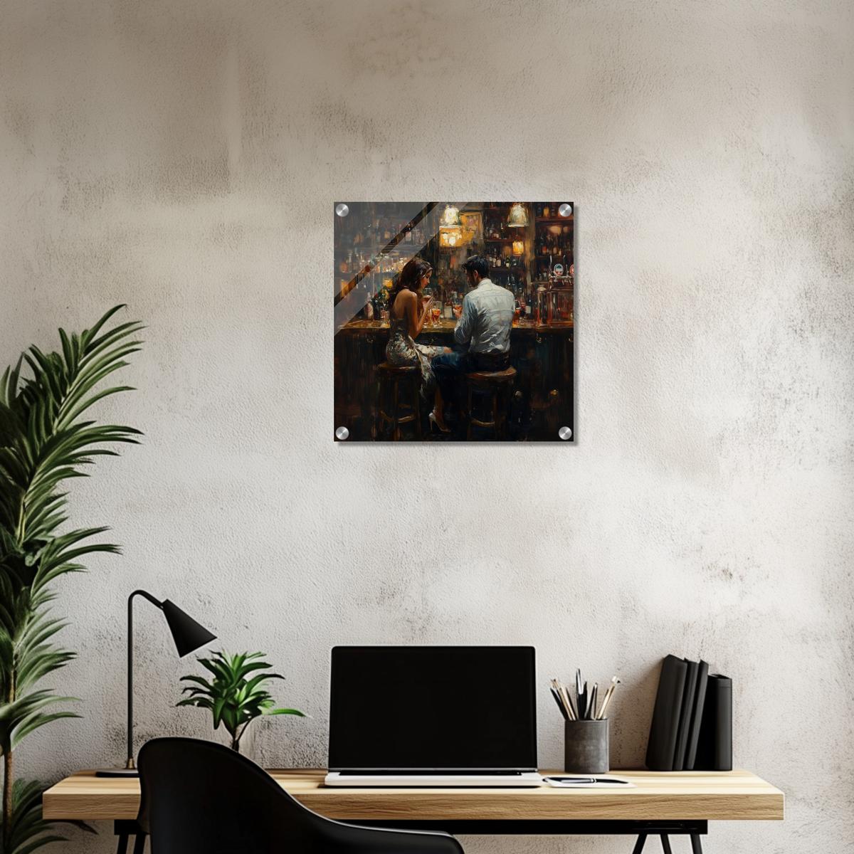 Whispers Over Wine | Acrylic Glass-MystBit Store