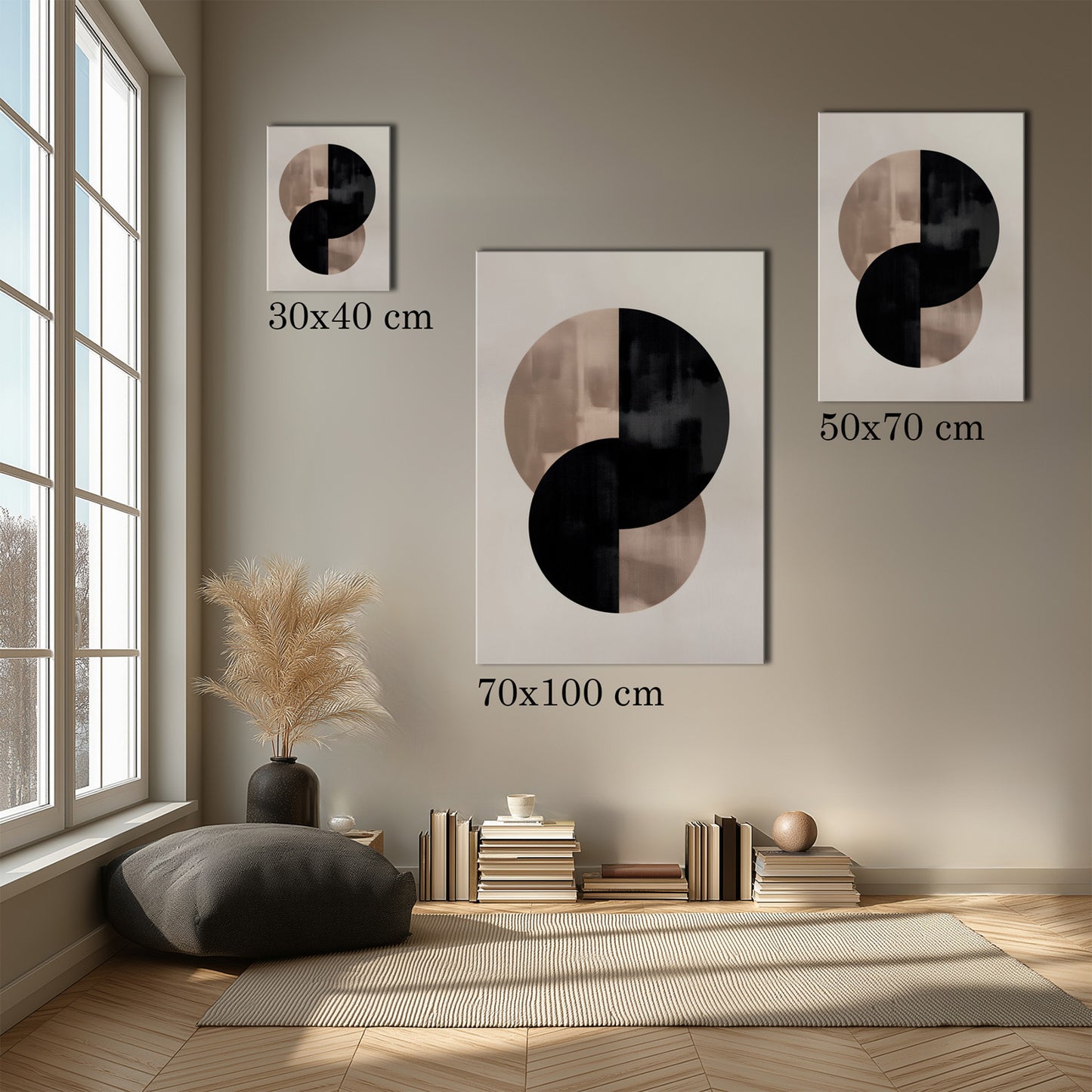 MYSTBIT ART | Abstract Divide Canvas Print Wall Art