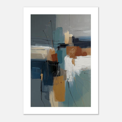 MYSTBIT ART | Abstract Geometry Art Print Wall Art