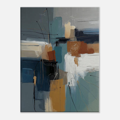 MYSTBIT ART | Abstract Geometry Canvas Print Wall Art