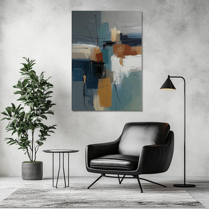 MYSTBIT ART | Abstract Geometry Canvas Print Wall Art