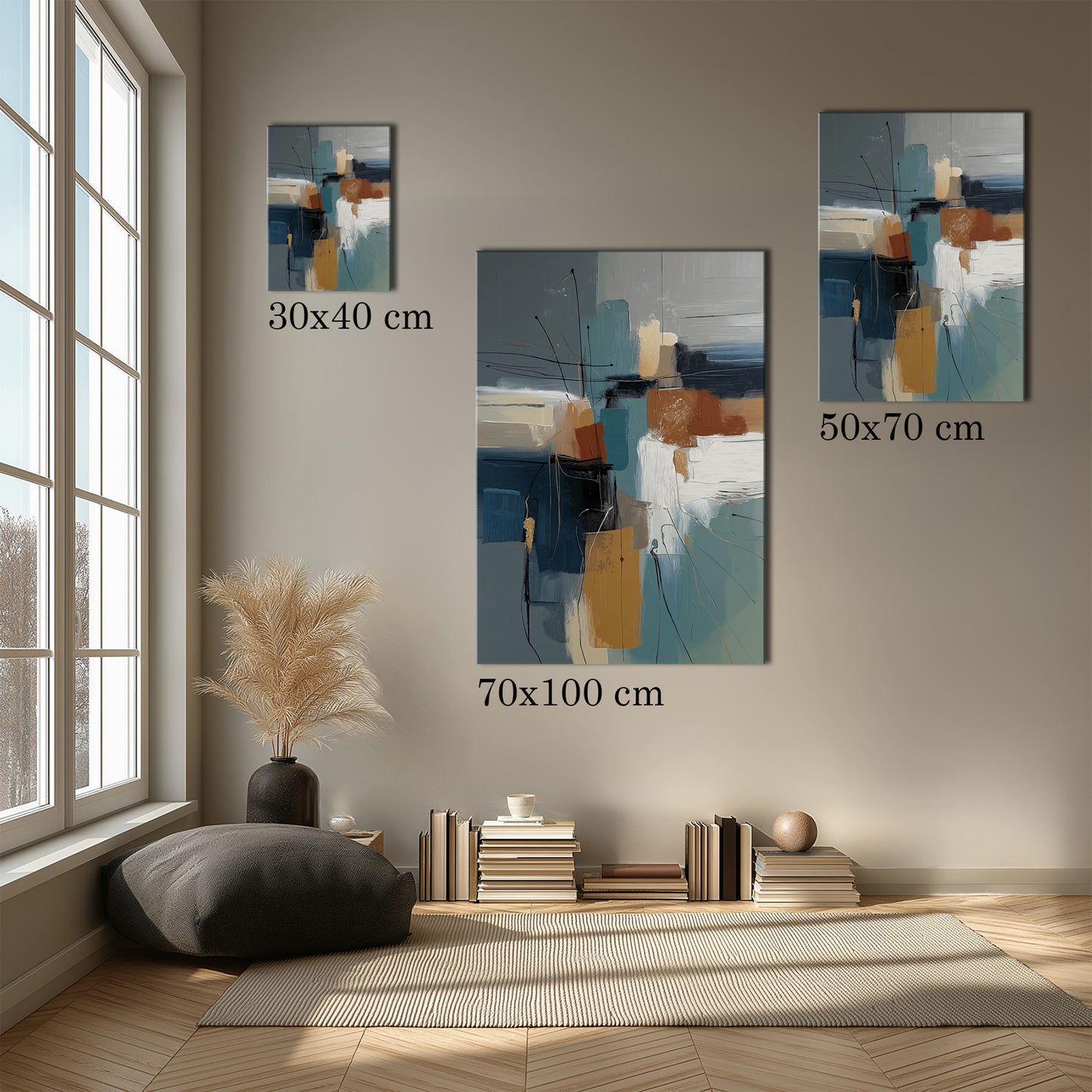 MYSTBIT ART | Abstract Geometry Canvas Print Wall Art