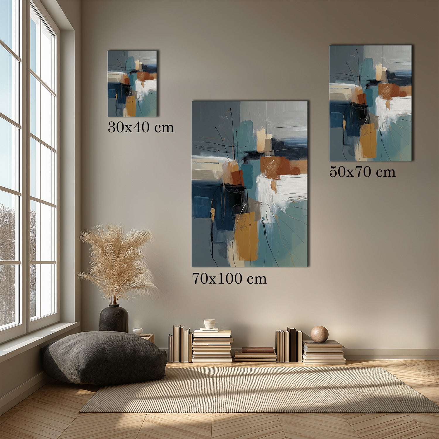 MYSTBIT ART | Abstract Geometry Canvas Print Wall Art