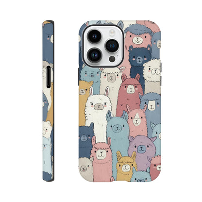 MYSTBIT ART | Alpaca Parade iPhone Case-MYSTBIT ART