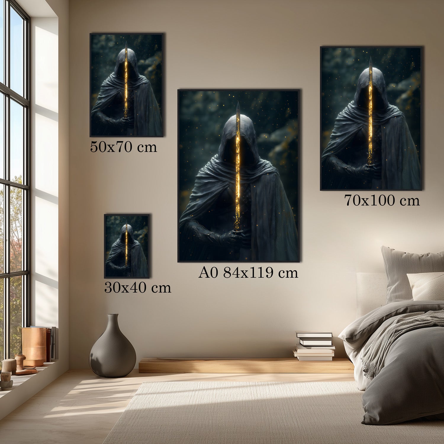 MYSTBIT ART | Blade of Destiny Art Print Wall Art