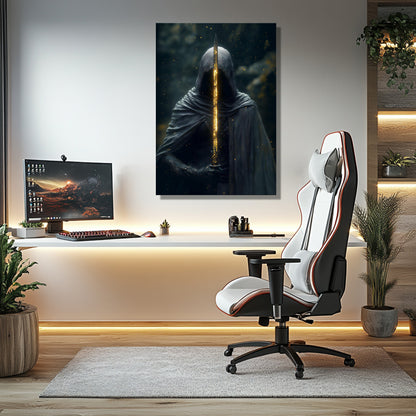 MYSTBIT ART | Blade of Destiny Canvas Print Wall Art