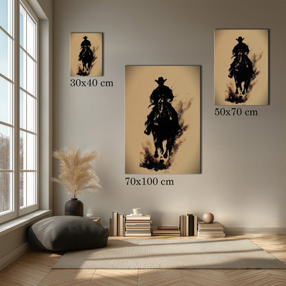 MYSTBIT ART | Blazing Hooves Canvas Print Wall Art