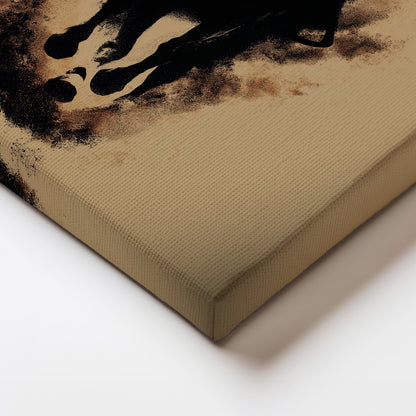 MYSTBIT ART | Blazing Hooves Canvas Print Wall Art