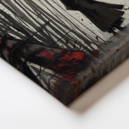 MYSTBIT ART | Blood & Bamboo Canvas Print Wall Art