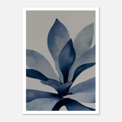 MYSTBIT ART | Blue Leaves No1 Art Print Wall Art