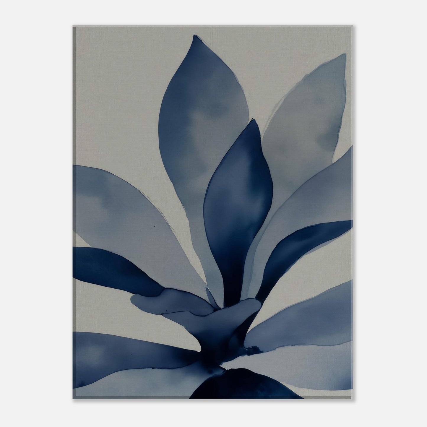 MYSTBIT ART | Blue Leaves No1 Canvas Print Wall Art