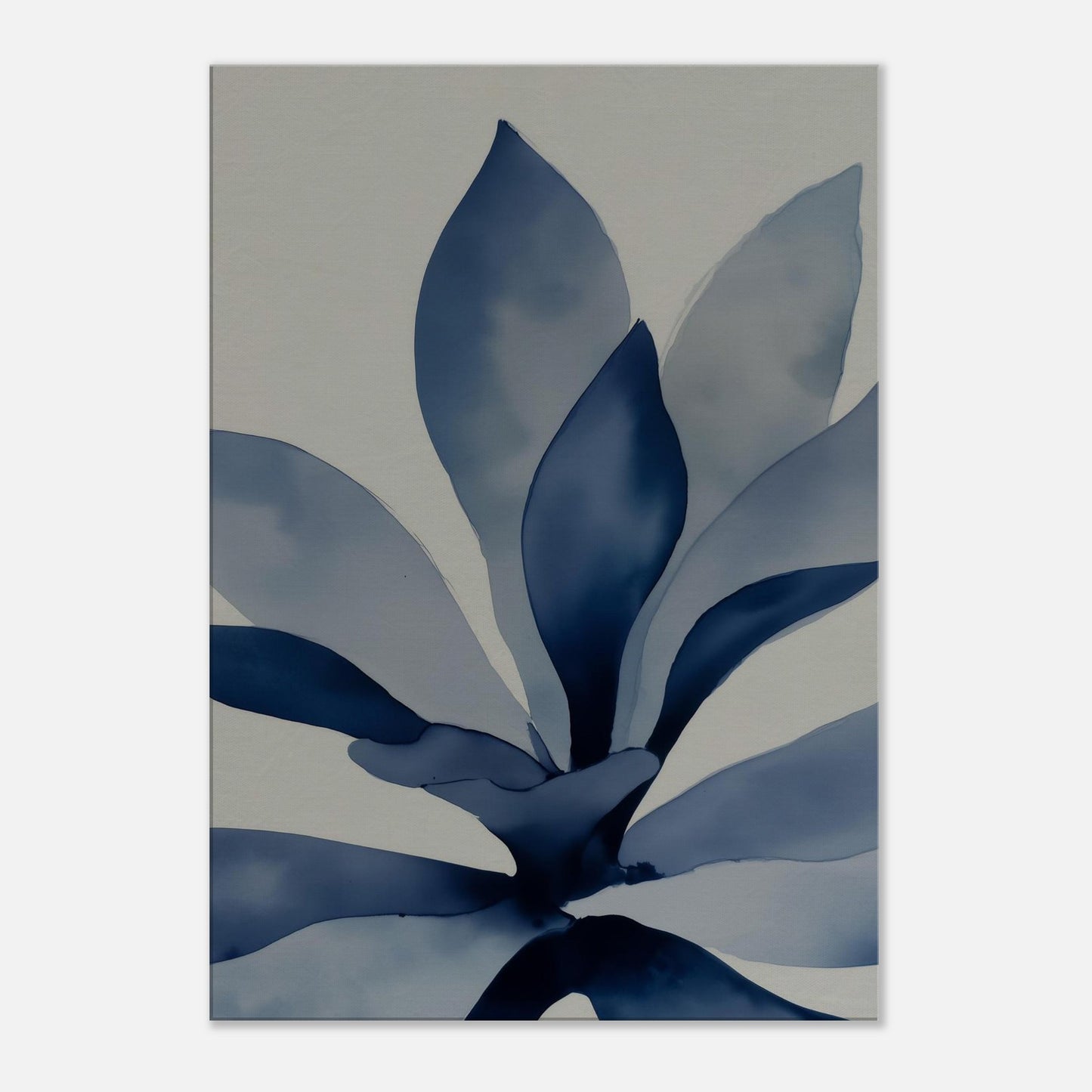 MYSTBIT ART | Blue Leaves No1 Canvas Print Wall Art