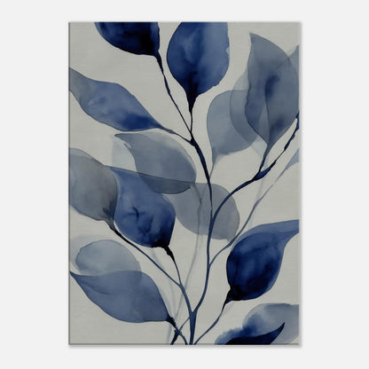 MYSTBIT ART | Blue Leaves No2 Canvas Print Wall Art