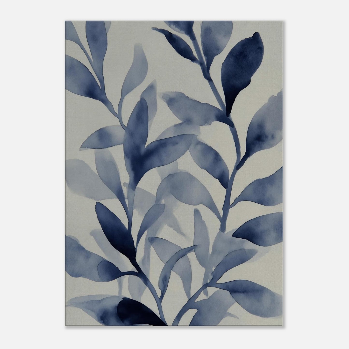 MYSTBIT ART | Blue Leaves No3 Canvas Print Wall Art