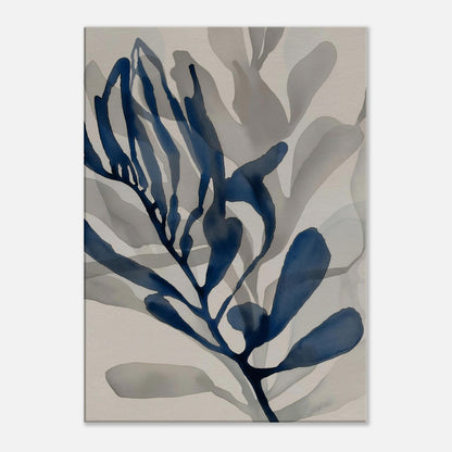 MYSTBIT ART | Blue Leaves No4 Canvas Print Wall Art