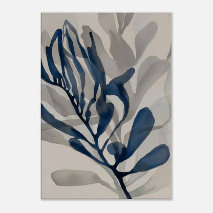 MYSTBIT ART | Blue Leaves No4 Canvas Print Wall Art