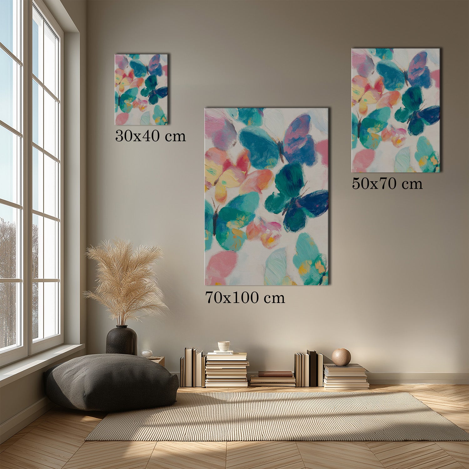 MYSTBIT ART | Butterfly Horizon Canvas Print Wall Art