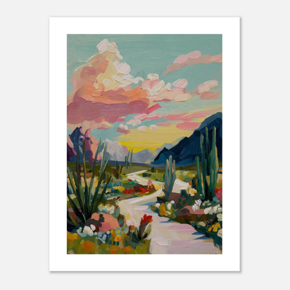 MYSTBIT ART | Cactus Garden Art Print Wall Art