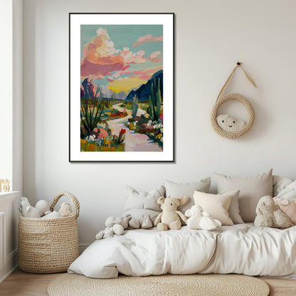 MYSTBIT ART | Cactus Garden Art Print Wall Art