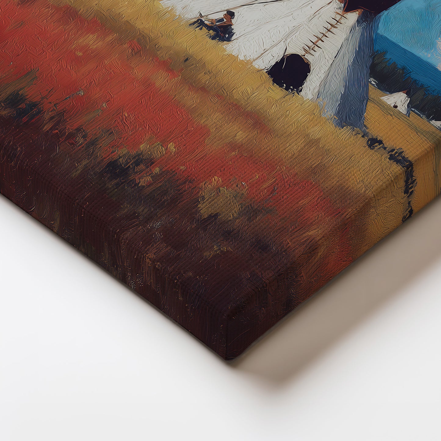 MYSTBIT ART | Campfire Horizon Canvas Print Wall Art