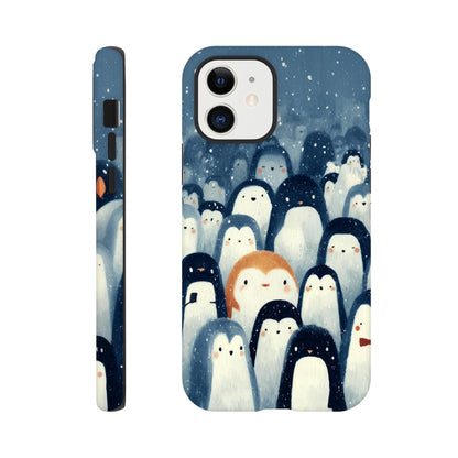MYSTBIT ART | Chilling Penguin Club iPhone Case-MYSTBIT ART