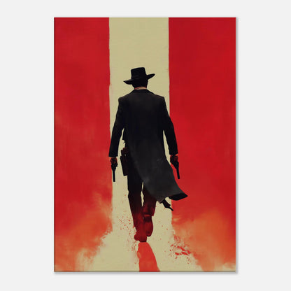 MYSTBIT ART | Crimson Justice Canvas Print Wall Art