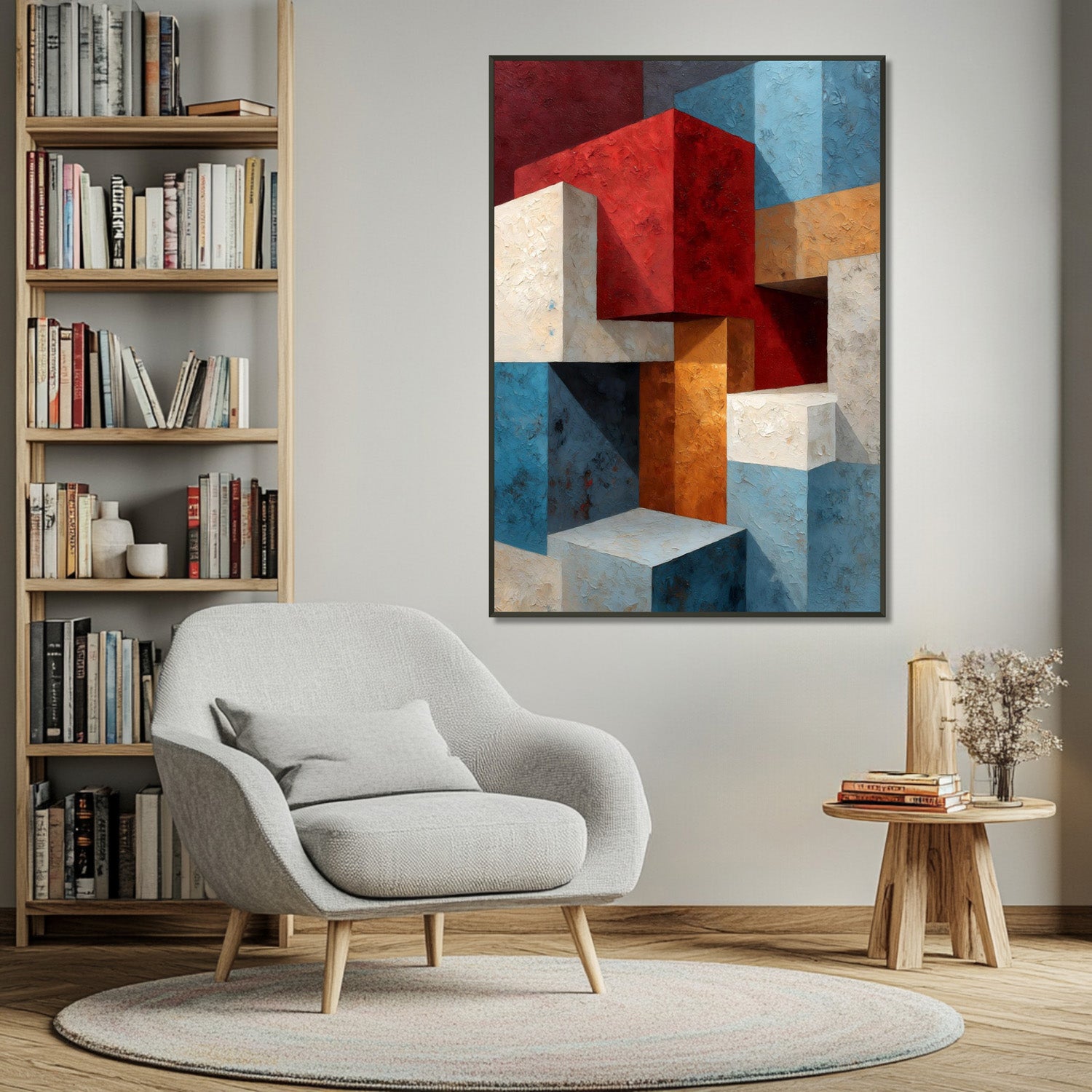 MYSTBIT ART | Cubist Cascade Art Print Wall Art