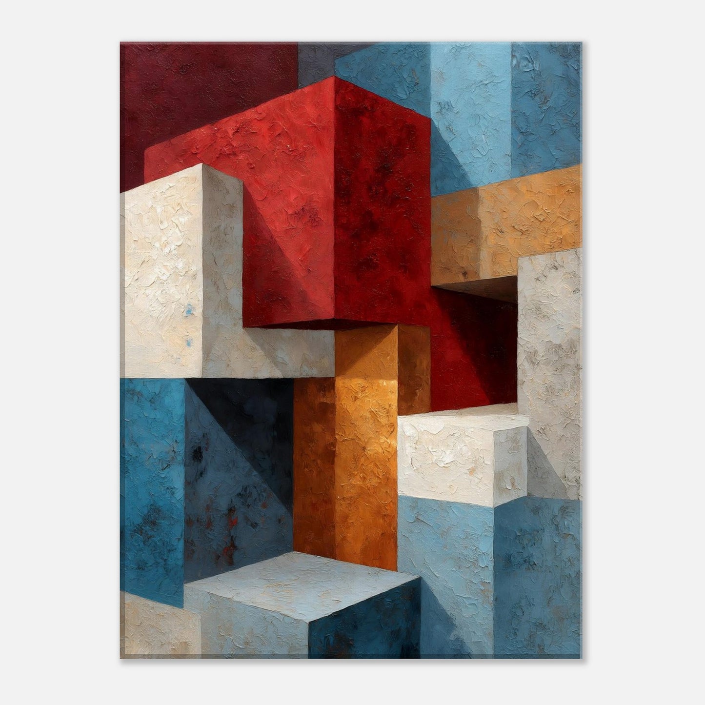 MYSTBIT ART | Cubist Cascade Canvas Print Wall Art