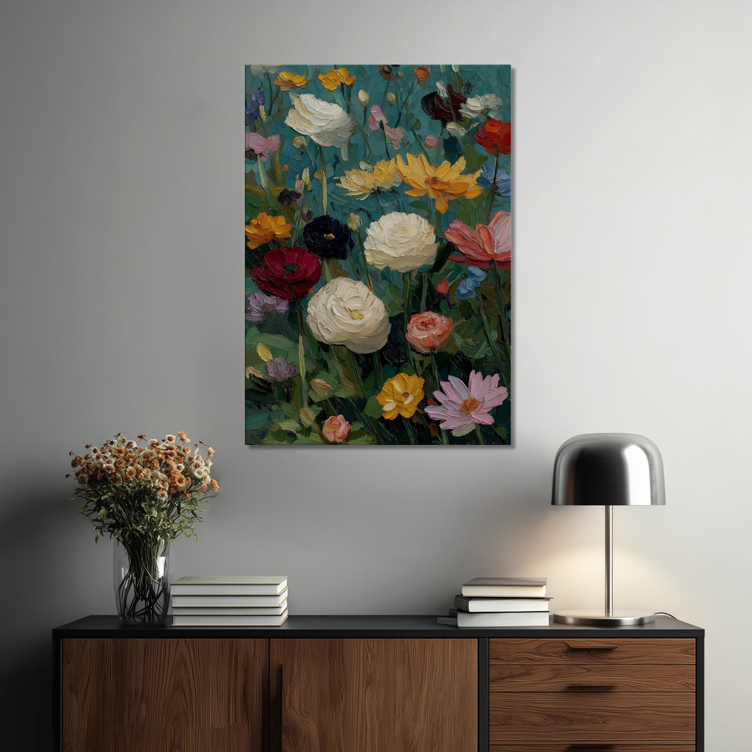 MYSTBIT ART | Flower Meadow No1 Canvas Print Wall Art