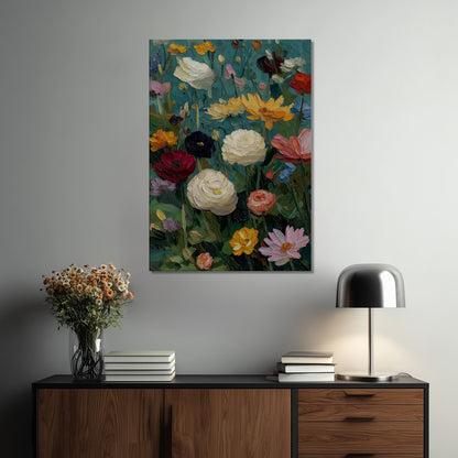 MYSTBIT ART | Flower Meadow No1 Canvas Print Wall Art