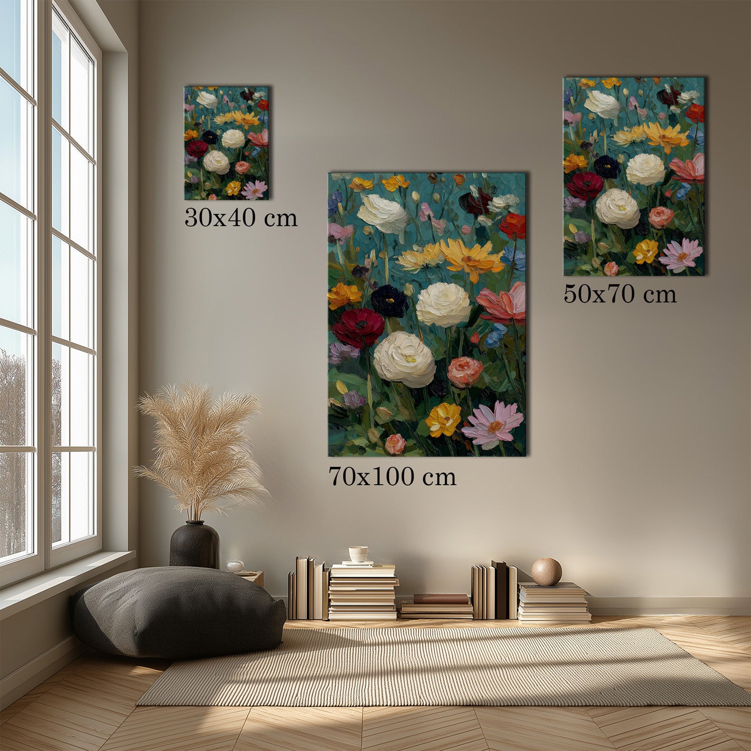MYSTBIT ART | Flower Meadow No1 Canvas Print Wall Art