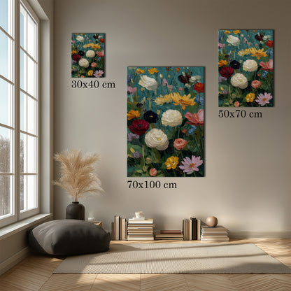 MYSTBIT ART | Flower Meadow No1 Canvas Print Wall Art