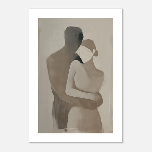 MYSTBIT ART | Gentle Couple Art Print Wall Art