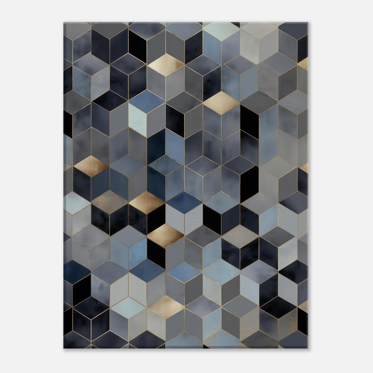 MYSTBIT ART | Geometric Glow Canvas Print Wall Art