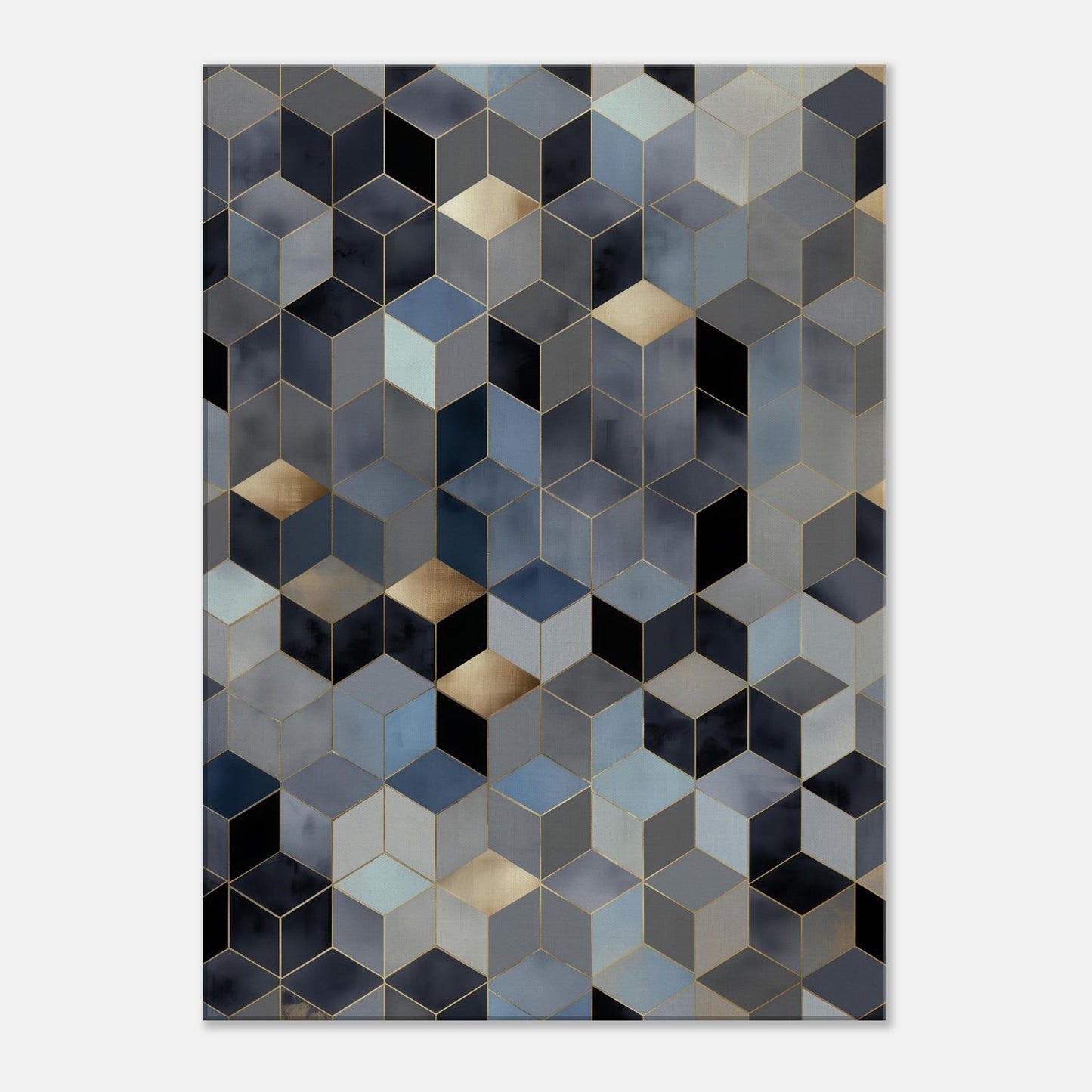 MYSTBIT ART | Geometric Glow Canvas Print Wall Art
