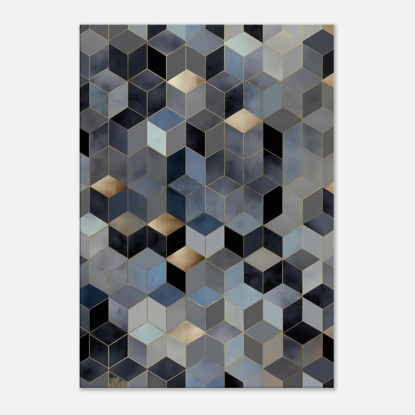 MYSTBIT ART | Geometric Glow Canvas Print Wall Art