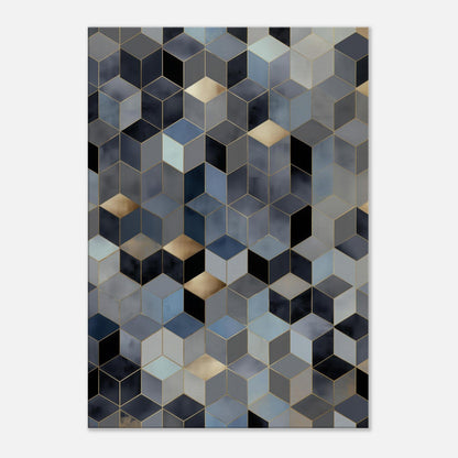 MYSTBIT ART | Geometric Glow Canvas Print Wall Art