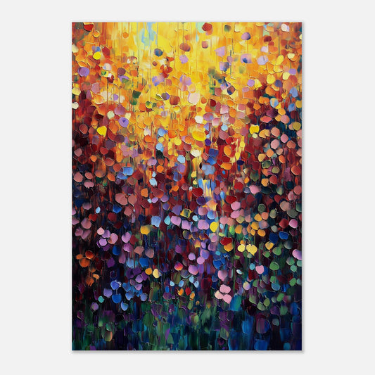 MYSTBIT ART | Golden Petal Glow Art Print Wall Art