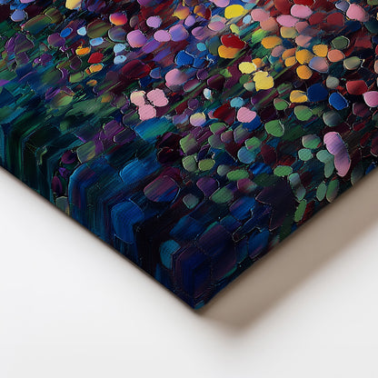MYSTBIT ART | Golden Petal Glow Canvas Print Wall Art