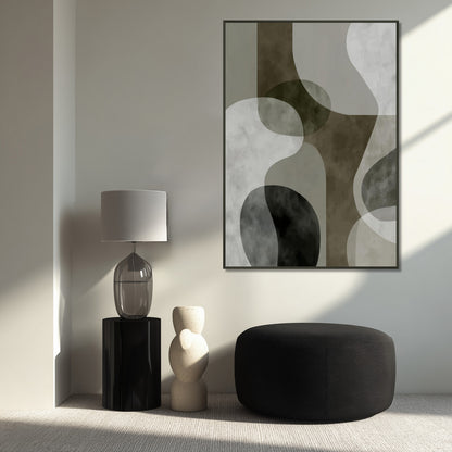 MYSTBIT ART | Green Contours No1 Art Print Wall Art