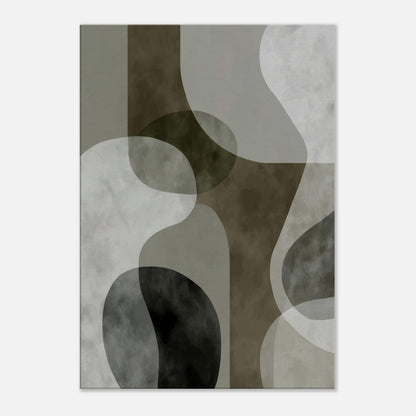 MYSTBIT ART | Green Contours No1 Canvas Print Wall Art