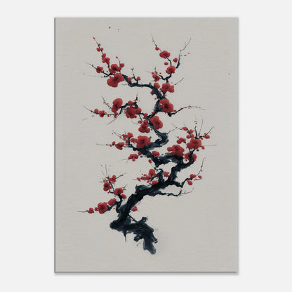 MYSTBIT ART | Ink & Blossoms Canvas Print Wall Art