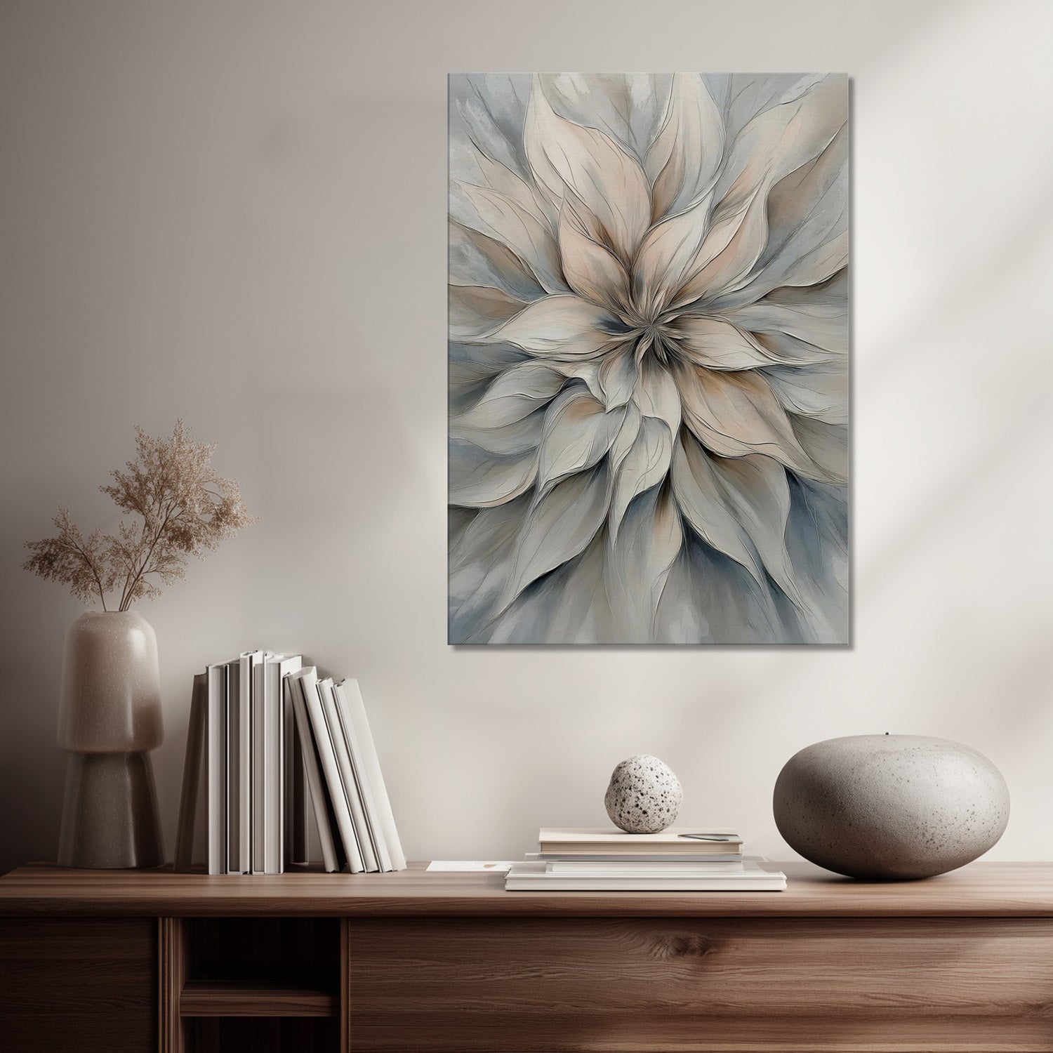 MYSTBIT ART | Ivory Blossom Canvas Print Wall Art
